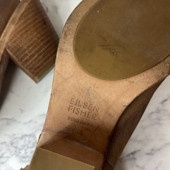 Eileen Fisher James Strappy Block Heel Sandal 10 - Picture 7 of 7